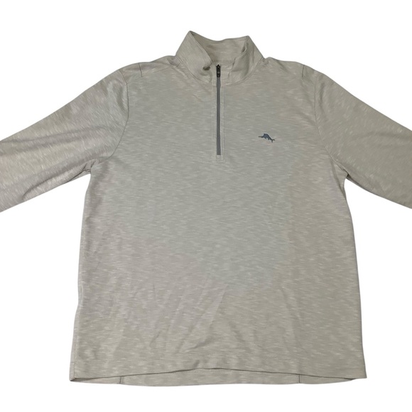 Tommy Bahama Other - Tommy Bahama Quarter Zip Pullover Sz Large 
Oatmeal Cream
